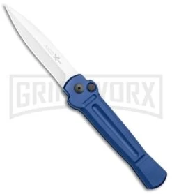 AKC Knives Shop -AKC Knives Shop AKC X treme Ace Auto Blue Satin BHQ 105467 jr large