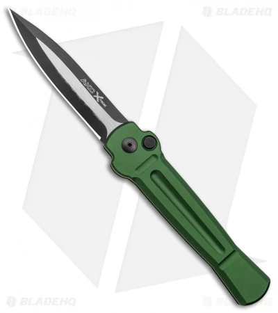 AKC X-treme Ace Automatic Knife Green (3.6" Black Two Tone) -AKC Knives Shop AKC X treme Ace Auto Green Black TT ACE GTT BHQ 136921 jr