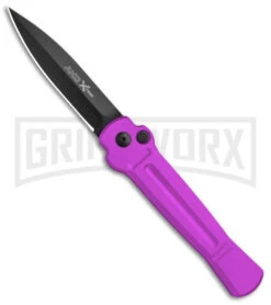 AKC Knives Shop -AKC Knives Shop AKC X treme Ace Auto Purple Black BHQ 179221 jr large