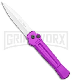 AKC Knives Shop -AKC Knives Shop AKC X treme Ace Auto Purple Satin BHQ 179205 jr large