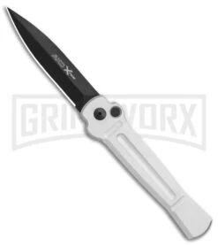 AKC Knives Shop -AKC Knives Shop AKC X treme Ace Auto Silver Black BHQ 113942 jr large