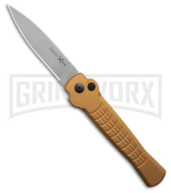 AKC Knives Shop -AKC Knives Shop AKC X treme Ace Automatic Knife Gold 3in Satin BHQ 189018 td large