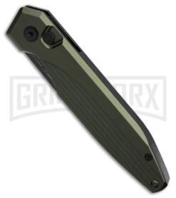 AKC Knives Shop -AKC Knives Shop AKC Xtreme Dandy Green Aluminum AK Black SW BHQ 174571 td spine large